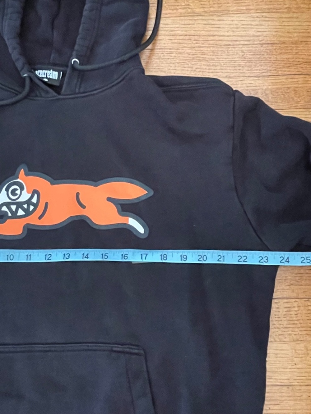 ICECREAM Running Dog Graphic Japanese Sleeve Print Hoodie - Picture 6 of 9